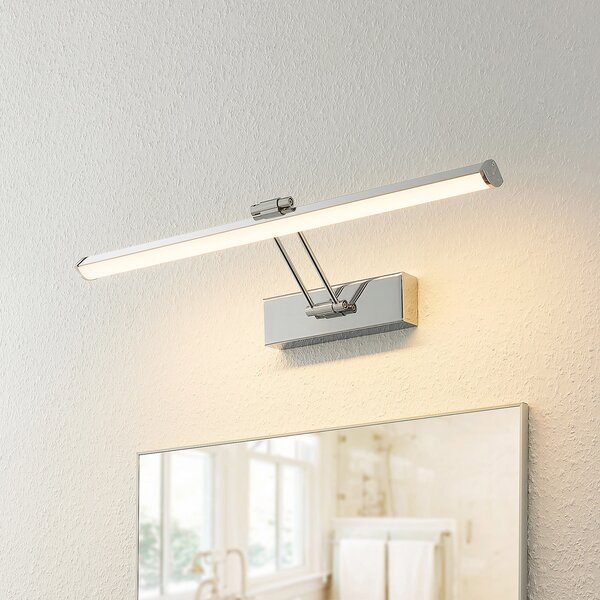 Lindby Sanya LED svjetiljka za ogledalo, 60 cm, Metalik, kupaonica, Metal