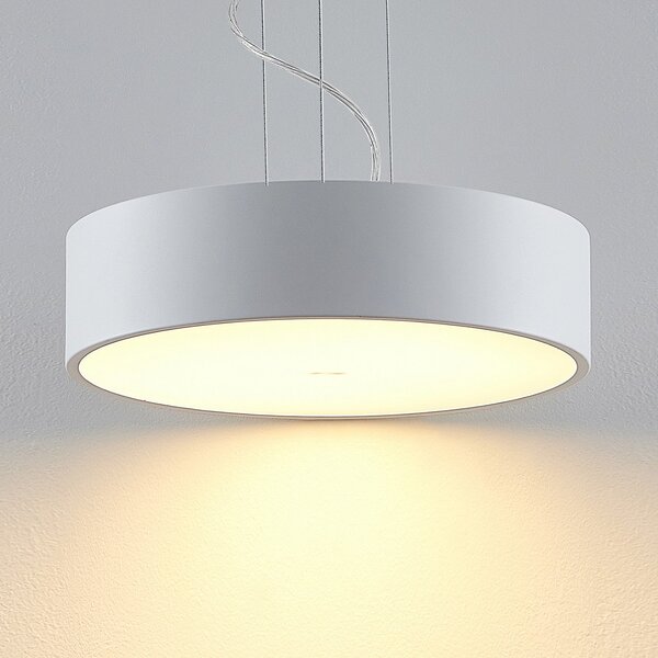 Arcchio LED viseća lampa Noabelle, Ø 40 cm, bijela, metal, prigušiva, Bijela, Kuhinja, Metal