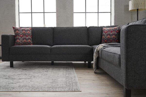 Atelier Del Sofa Kutna garnitura KALE LINEN, antracit, Kale Linen - Anthracite