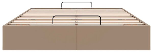 Okvir kreveta bez madraca cappuccina 140x190 cm od umjetne kože - Smeđa / 140 x 190 cm