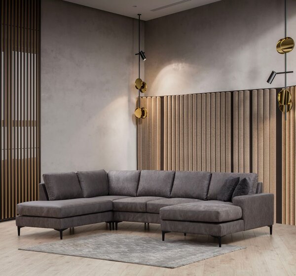 Atelier Del Sofa Kutna garnitura, Antracit, Porto Corner (EOT-C-02-CHL) - Anthracite