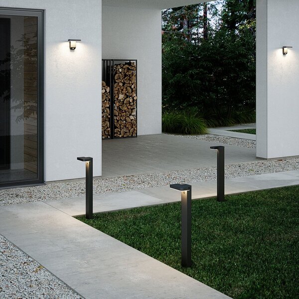 Nordlux Rica Square LED solarna staza, kvadratna, Crno, Metal, Vanjski reflektor/šiljak za tlo