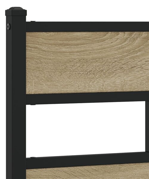 Metalni okvir kreveta bez madraca boja hrasta sonome 135x190 cm - Smeđa / 135 x 190 cm