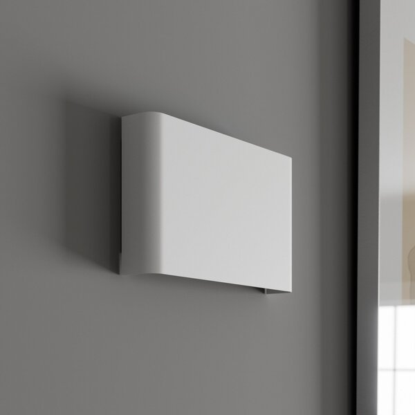 Nowodvorski Lighting Haga zidna svjetiljka, bijela, metalna, G9, gore/dolje, širine 25,5 cm, prigušiva, Bijela, Dnevni boravak/blagovaonica, Metal
