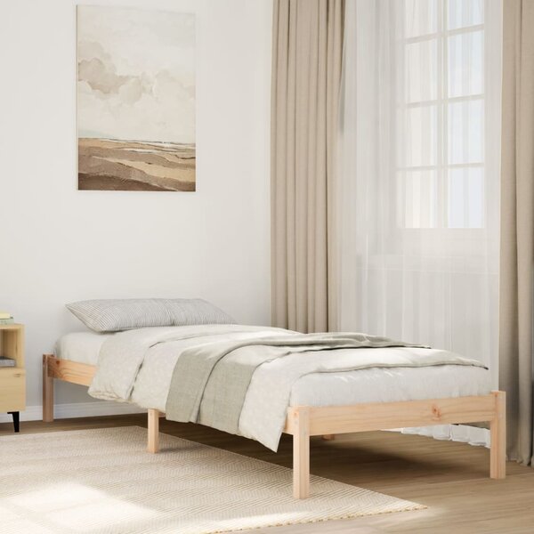 Dugi okvir kreveta bez madraca 80 x 210 cm od borovine - Smeđa / 80 x 210 cm