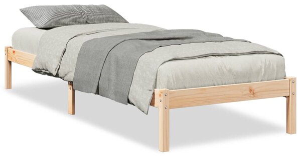 Dugi okvir kreveta bez madraca 80 x 210 cm od borovine - Smeđa / 80 x 210 cm