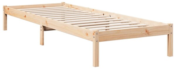 Dugi okvir kreveta bez madraca 80 x 210 cm od borovine - Smeđa / 80 x 210 cm