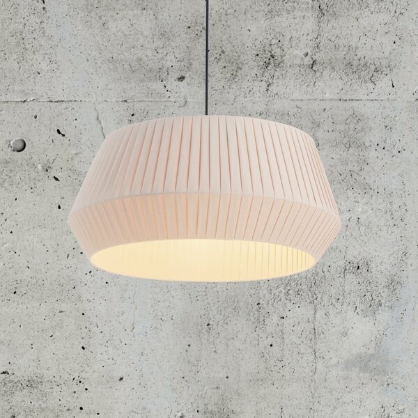 Nordlux Viseća lampa Dicte, ručno vezana, Ø 53 cm, jantarna, prigušiva, Bež, Dnevni boravak/blagovaonica, Tkanina / tekstil