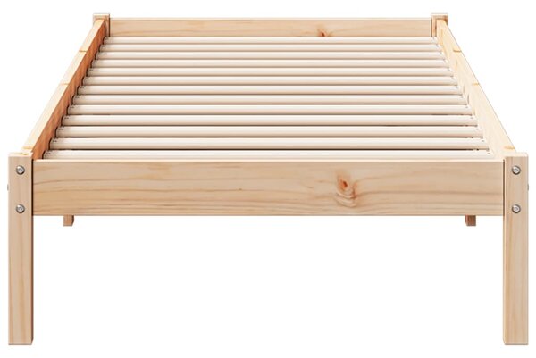 Dugi okvir kreveta bez madraca 80 x 210 cm od borovine - Smeđa / 80 x 210 cm