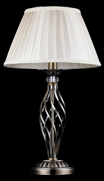 Maytoni Grace stolna lampa 1 žarulja mesing/bež, Zlato / mjed, Dnevni boravak/blagovaonica, Metal