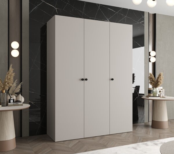 Ormar za garderobu 150 cm Parna 1 (kašmir + crna)