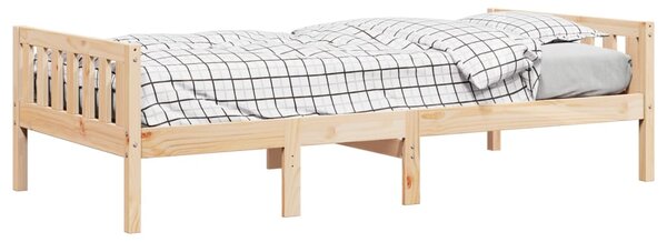 Dječji krevet bez madraca 90 x 200 cm od masivne borovine - Smeđa / 90 x 200 cm