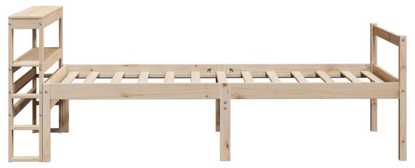 Krevet za starije s uzglavljem 75x190 cm od borovine - Smeđa / 75 x 190 cm