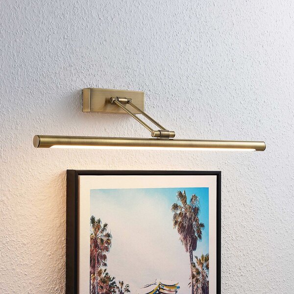 Lucande LED svjetlo za sliku Dimitrij, mesing, metal, 54cm, Bronca / stari mesing, Dnevni boravak/blagovaonica, Metal
