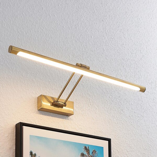 Lucande LED svjetlo za sliku Dimitrij, mesing, metal, 54cm, Bronca / stari mesing, Dnevni boravak/blagovaonica, Metal