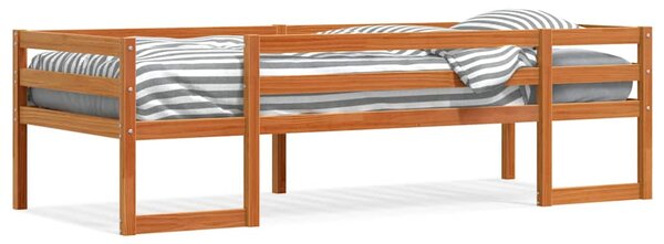Okvir za dječji krevet voštano smeđi 90 x 200 cm borovina - Smeđa / 90 x 200 cm