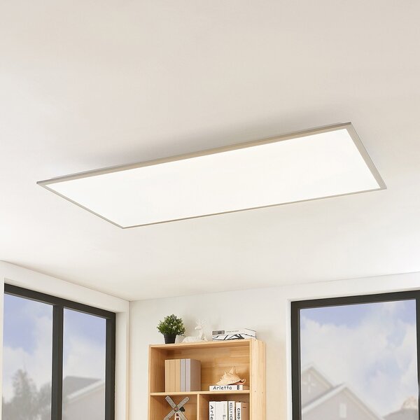 Lindby LED panel Stenley, CCT, 120 cm x 60 cm, mogućnost prigušivanja, prigušiva, Bijela, Kuhinja, Plastika