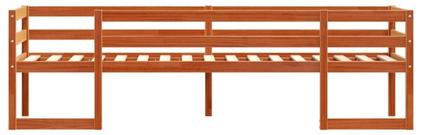 Okvir za dječji krevet voštano smeđi 90 x 200 cm borovina - Smeđa / 90 x 200 cm