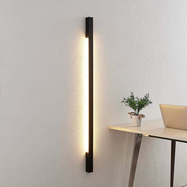 Arcchio Archio Ivano LED zidna svjetiljka, 130 cm, crna, Crno, Područje hodnika, Aluminij