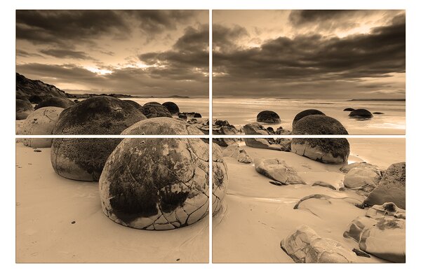 Slika na platnu - Kamenje na plaži 107FD (90x60 cm)