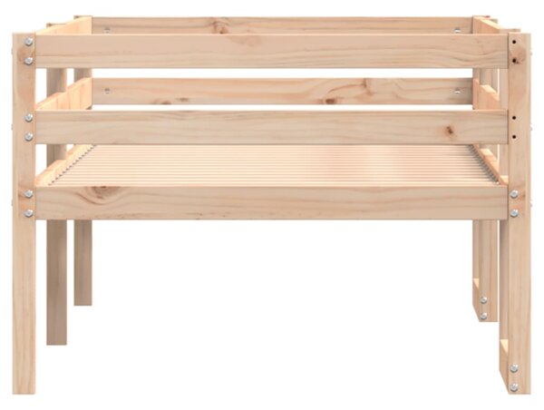 Okvir za dječji krevet 75 x 190 cm od masivne borovine - Smeđa / 75 x 190 cm