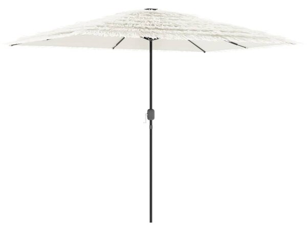 Vrtni suncobran s čeličnom šipkom bijeli 300x200x250 cm - Bijela / 300 x 200 x 250 cm