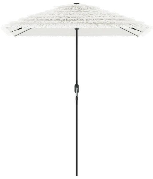 Vrtni suncobran s čeličnom šipkom bijeli 300x200x250 cm - Bijela / 300 x 200 x 250 cm