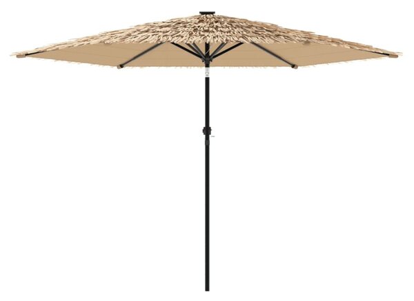 Vrtni suncobran s čeličnom šipkom smeđi 288x288x225 cm - Smeđa / 288 x 288 x 225 cm