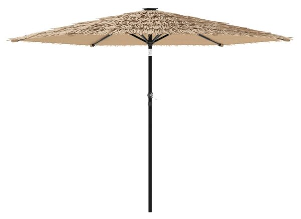 Vrtni suncobran s čeličnom šipkom smeđi 288x288x225 cm - Smeđa / 288 x 288 x 225 cm