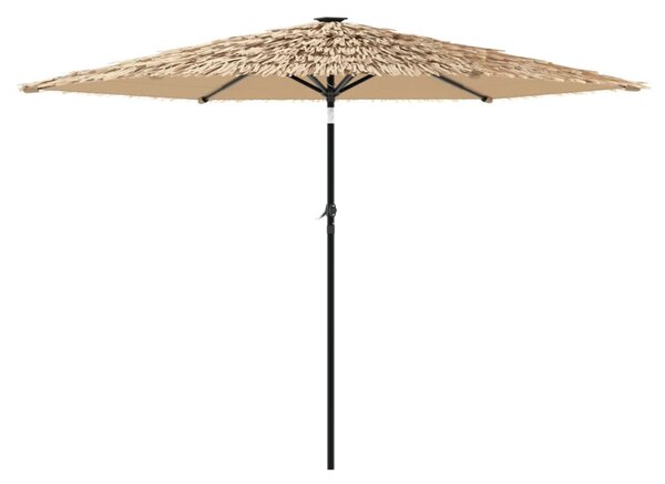 Vrtni suncobran s čeličnom šipkom smeđi 288x288x225 cm - Smeđa / 288 x 288 x 225 cm