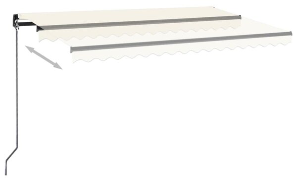 Tenda na ručno uvlačenje 400 x 350 cm krem - Krema / 400 x 350 cm