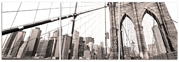 Slika na platnu - Manhattan Bridge - panorama 5925B (90x30 cm)