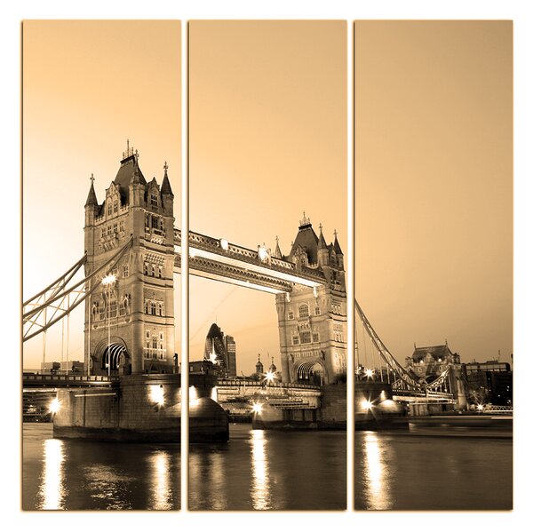 Slika na platnu - Tower Bridge - kvadrat 330FB (75x75 cm)