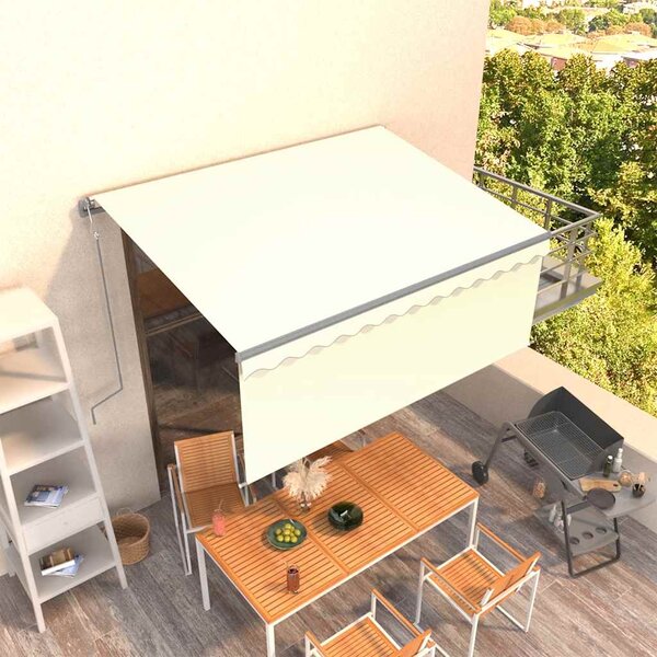 Automatska tenda na uvlačenje s roletom 3 x 2,5 m krem - Krema / 3 x 2.5 m