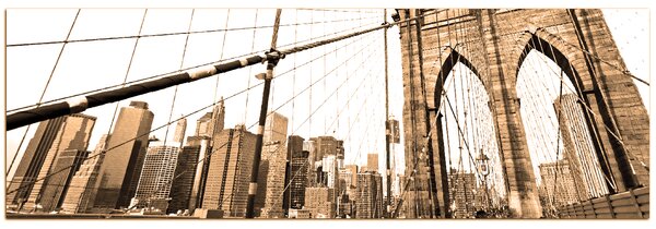 Slika na platnu - Manhattan Bridge - panorama 5925FA (105x35 cm)