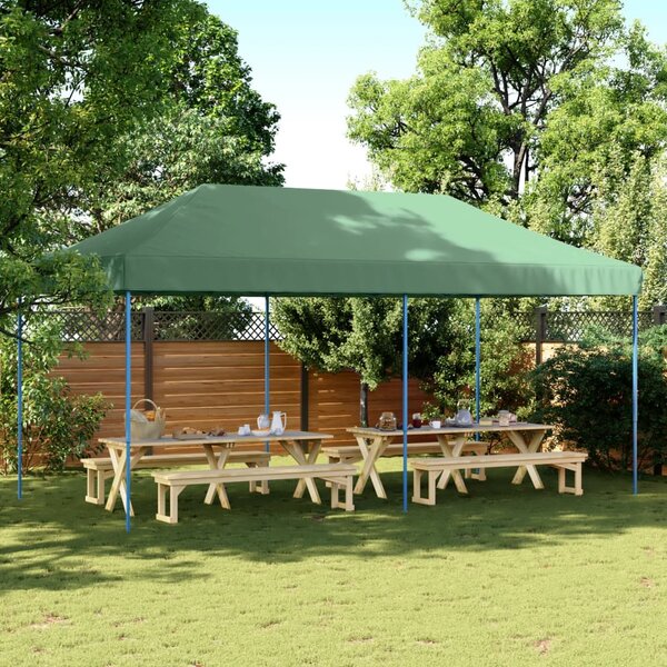 Sklopivi prigodni šator za zabave zeleni 580x292x315 cm - Zelena / N/A