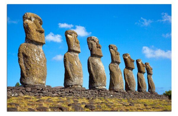 Slika na platnu - Ahu Akivi moai 1921A (60x40 cm)