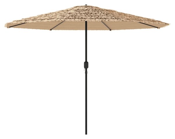 Vrtni suncobran s čeličnom šipkom smeđi 388x388x248 cm - Smeđa / 388 x 388 x 248 cm