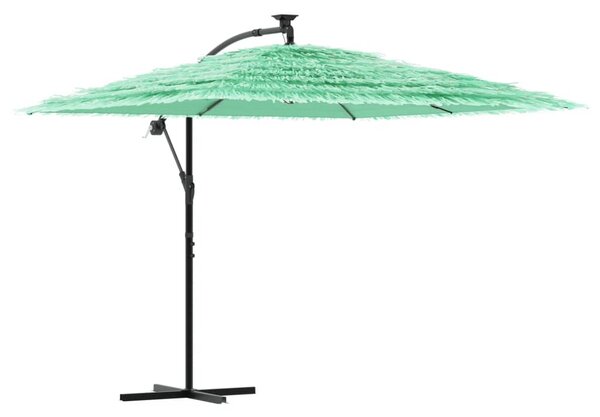Vrtni suncobran s drvenim stupom zeleni 269x269x235 cm - Zelena / 269 x 269 x 235 cm
