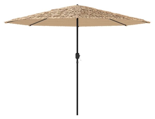 Vrtni suncobran s čeličnom šipkom smeđi 388x388x248 cm - Smeđa / 388 x 388 x 248 cm