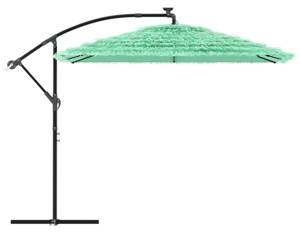 Vrtni suncobran s drvenim stupom zeleni 269x269x235 cm - Zelena / 269 x 269 x 235 cm