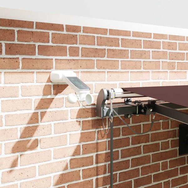 Tenda na automatsko uvlačenje s LED svjetlima bordo 450x300 cm - Bordo / 450 x 300 cm