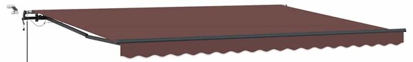 Tenda na automatsko uvlačenje s LED svjetlima bordo 450x300 cm - Bordo / 450 x 300 cm