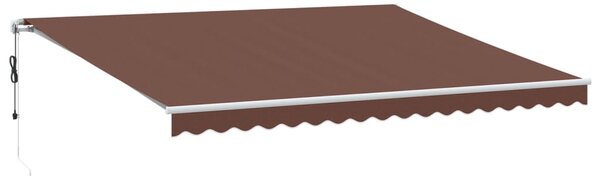 Tenda na automatsko uvlačenje smeđa 450 x 350 cm - Smeđa / 450 x 350 cm