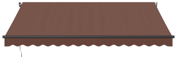 Tenda na ručno uvlačenje smeđa 400 x 350 cm - Smeđa / 400 x 350 cm