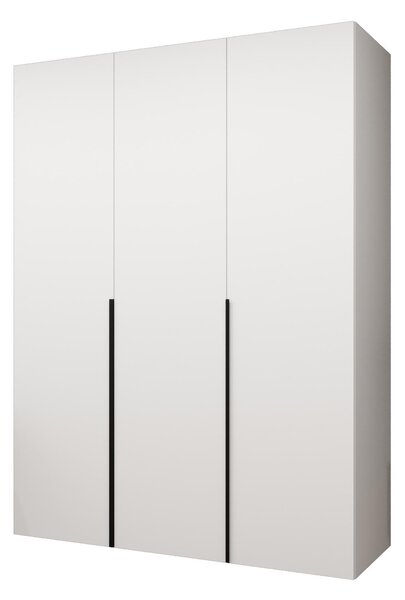 Ormar za garderobu 150 cm Alice 1 (bijela + crna)