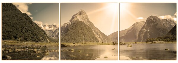 Slika na platnu - Fjordovi - panorama 538FB (90x30 cm)