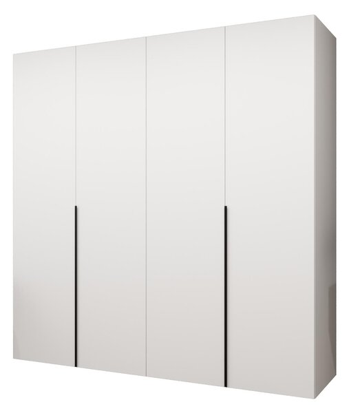 Ormar za garderobu 200 cm Alice 1 (bijela + crna)
