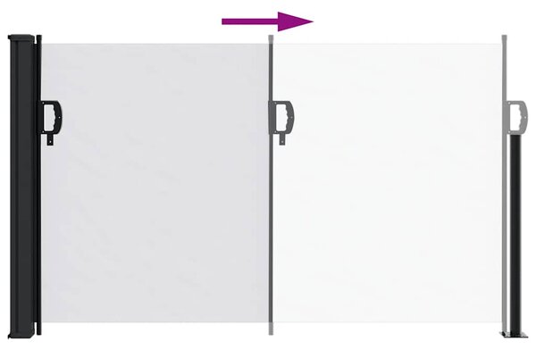 Bočna tenda na uvlačenje bijela 120 x 500 cm - Bijela / 120 x 500 cm