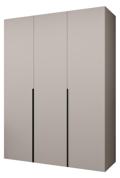 Ormar za garderobu 150 cm Alice 1 (kašmir + crna)